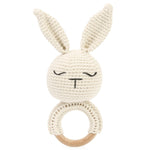Gift set - blanket and rattle - cream — View 4 | Baboo